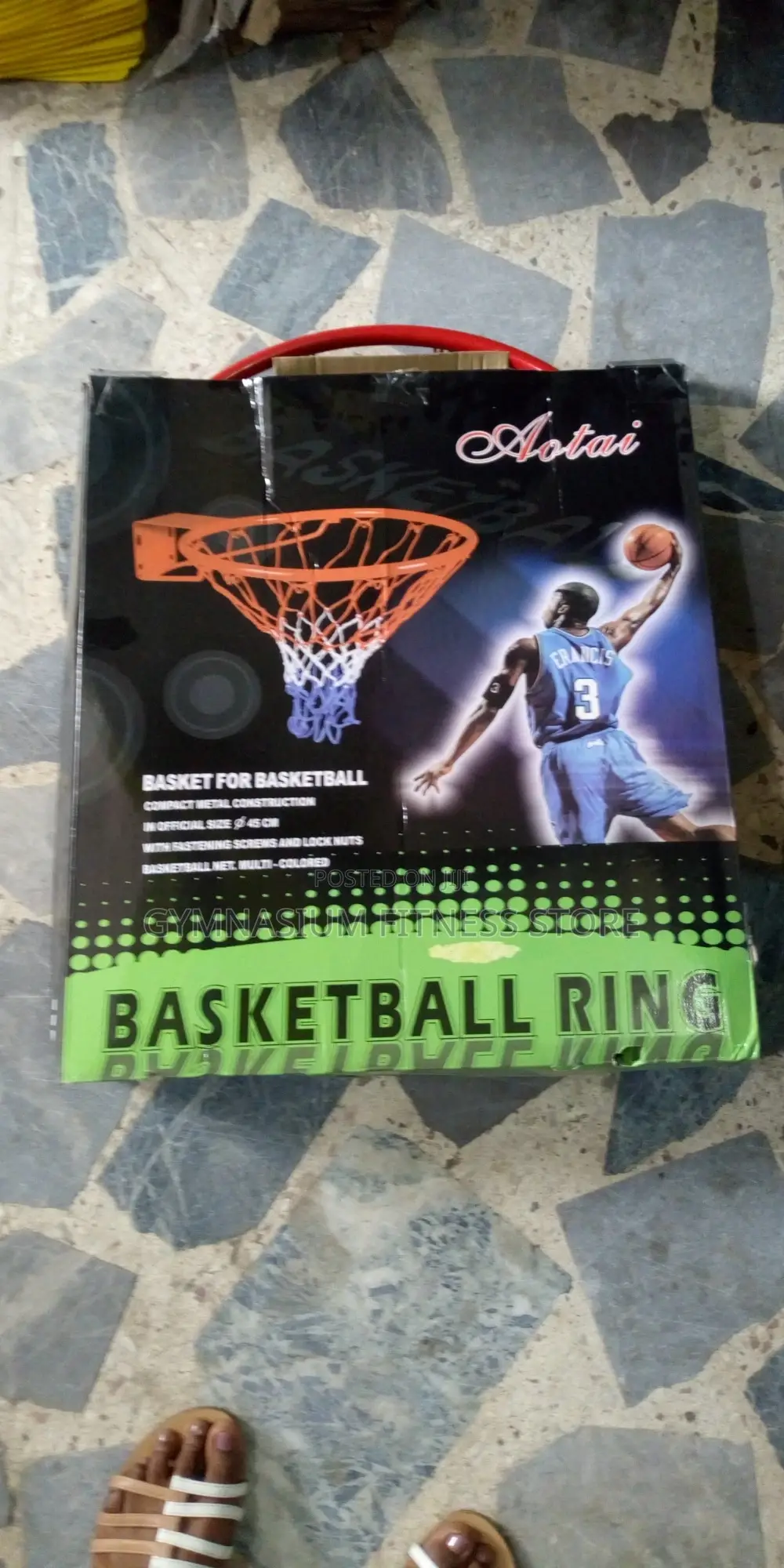Basketball Rim With Knots and Net