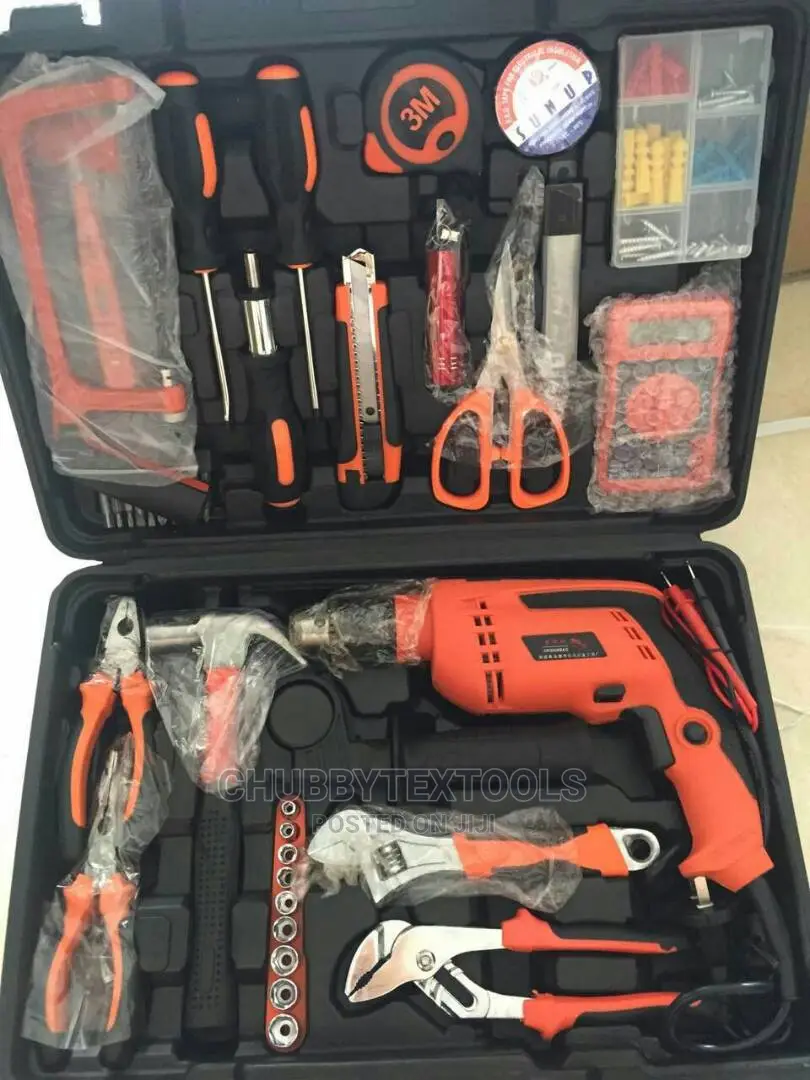 Portable Tools Box With Drill Machine