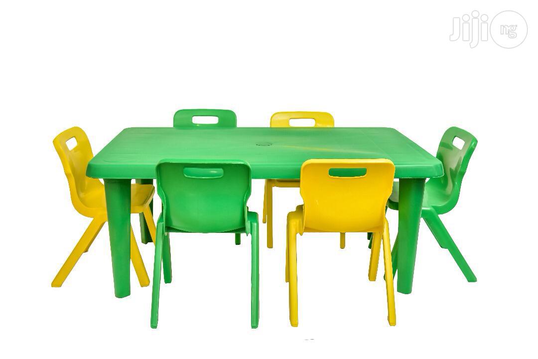 Children Table Together With 6pcs Chairs