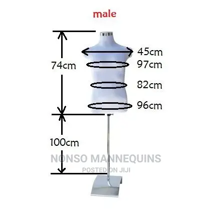 Model On Rod. Black And White Colour Available