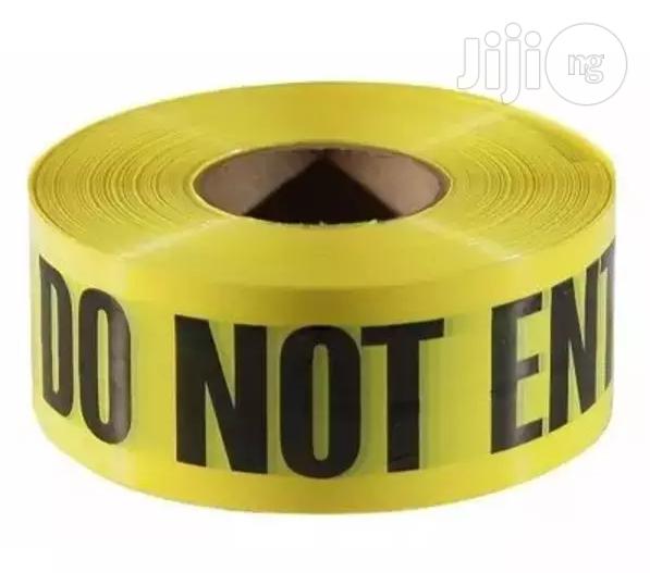 Caution Do Not Enter Barricade - Yellow
