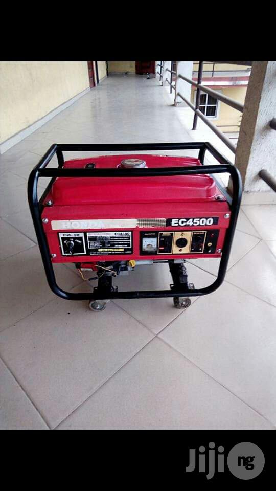 Fairly Used 3.5KVA HONDA EC4500 100% Coppercoil Gen +Receipt