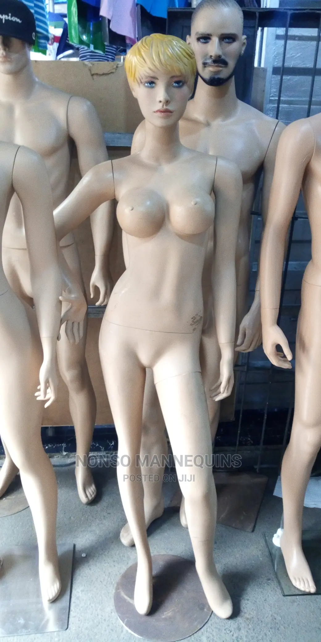 Plastic, Fibre,Gold, Silver Chrome Display Mannequin Etc