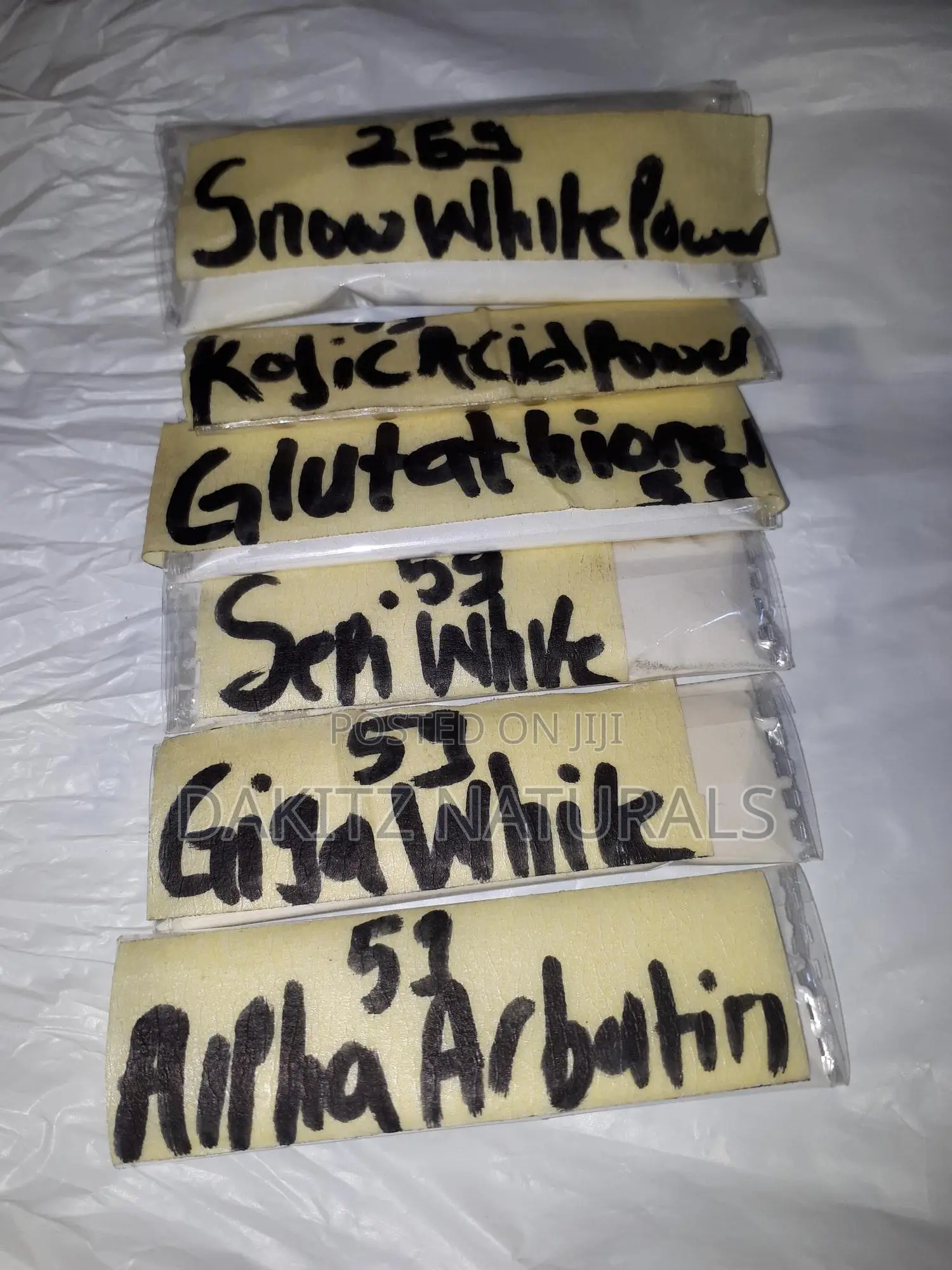 Organic Skincare Ingredients Whitening Powders