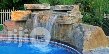 Waterfall Swimming Pool (Swimming Pool Waterfall Designs)