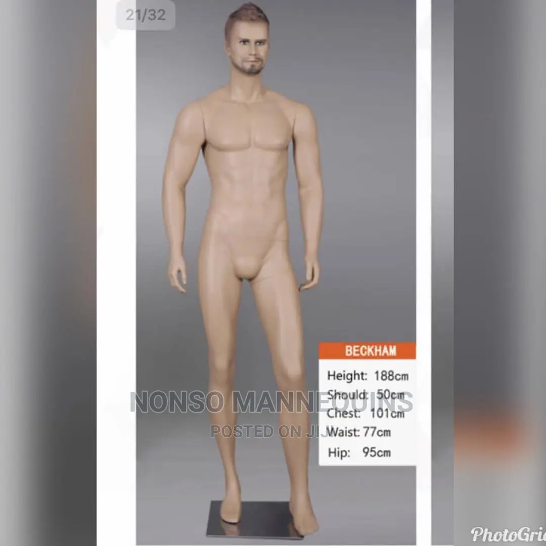 Glossy White and Glossy Black Male and Female Mannequin