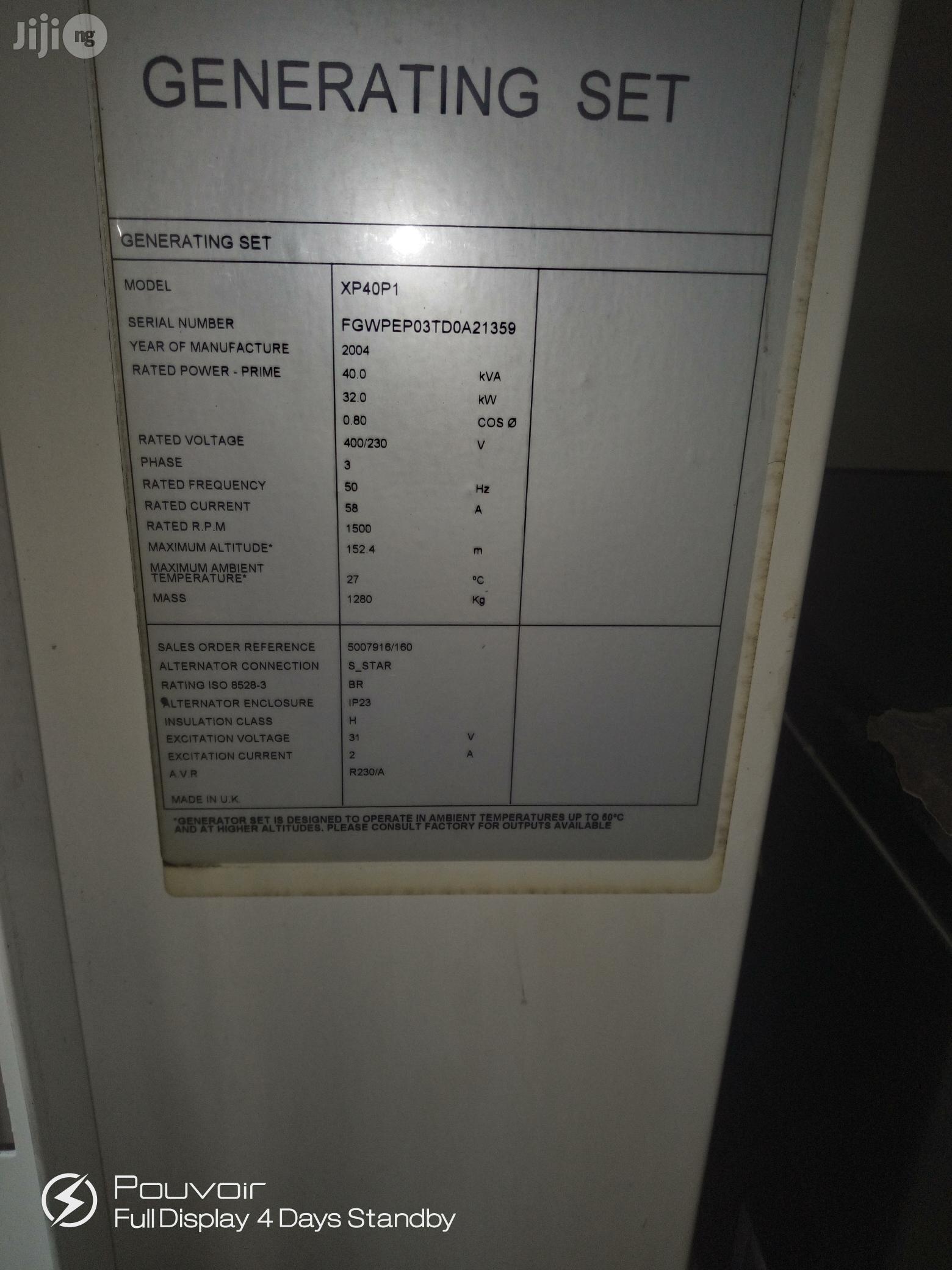 Perfect 40kva 1000 Series Perkins Generator