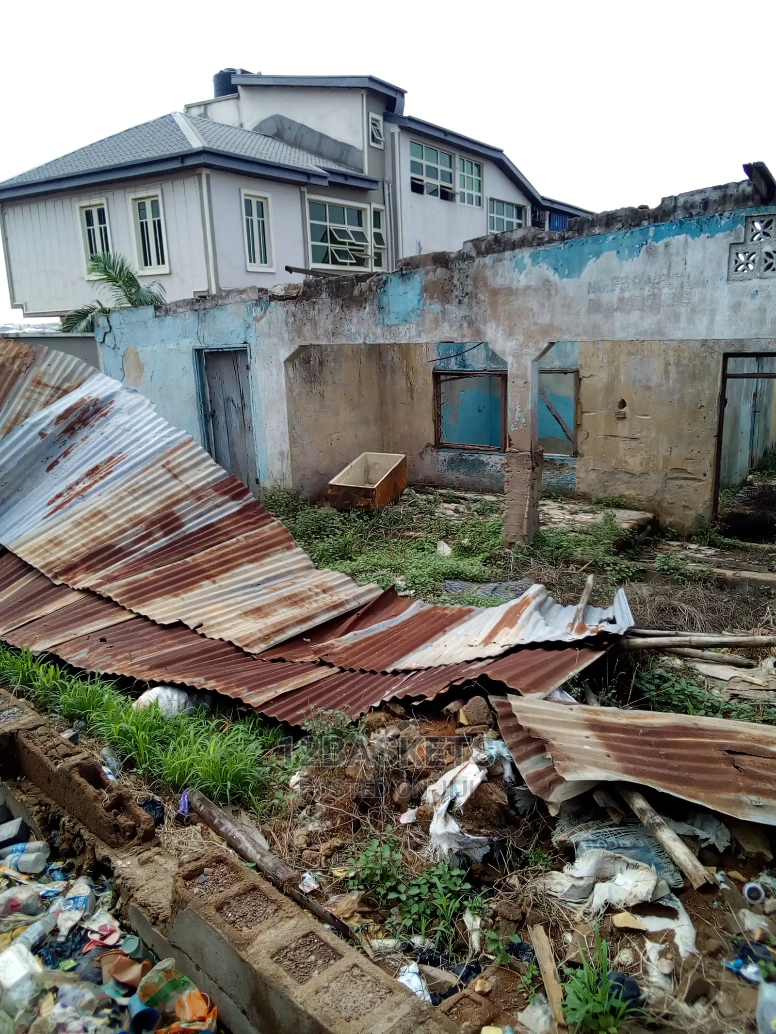 Land With Demolishable Property at Yakoyo Ojodu.