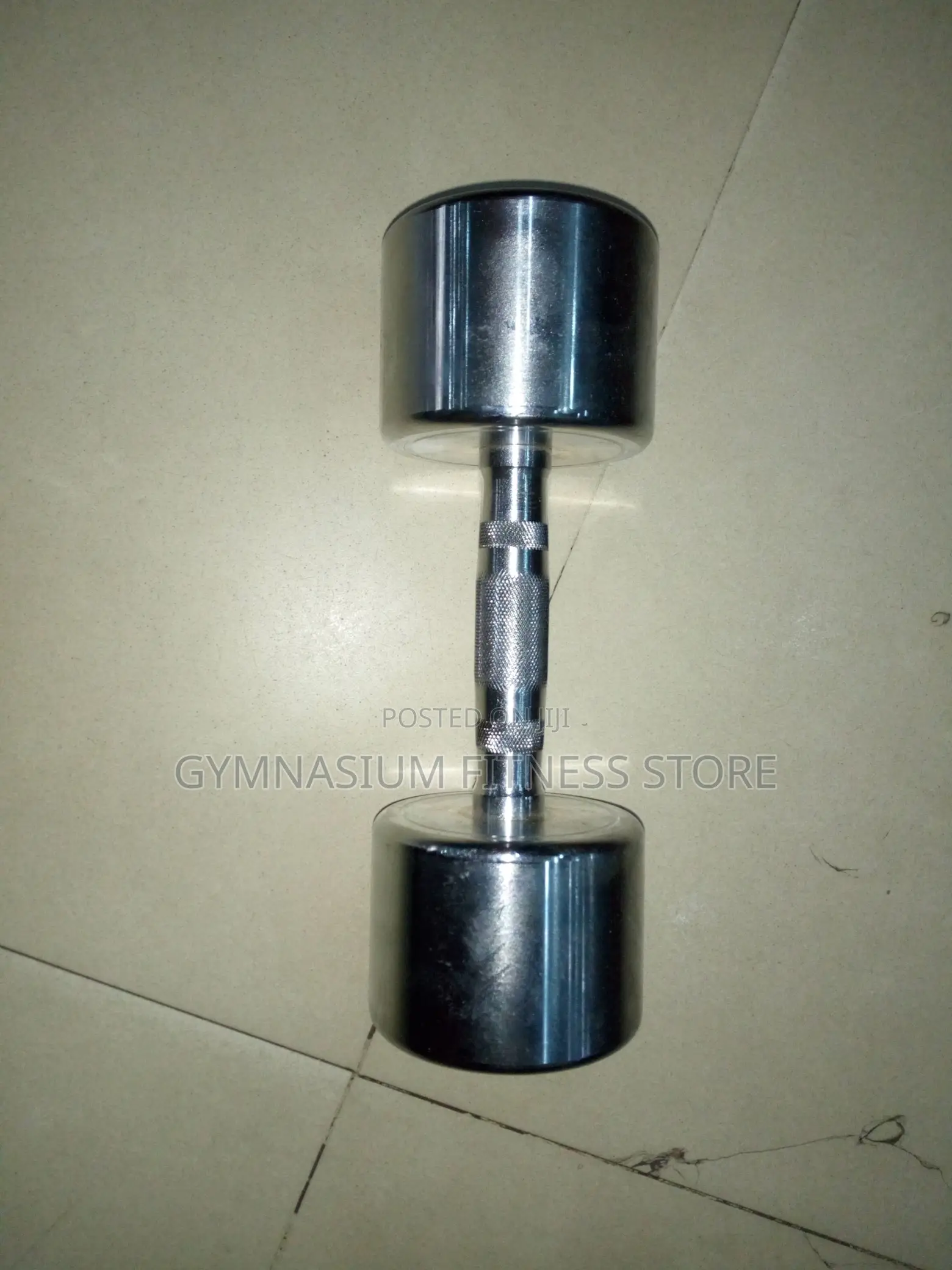 Pair of 9kg Silver Dumbbell
