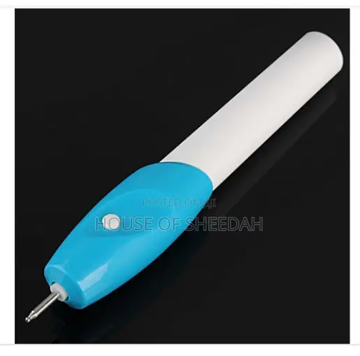 Engraving Pen For Home Use - White + Blue