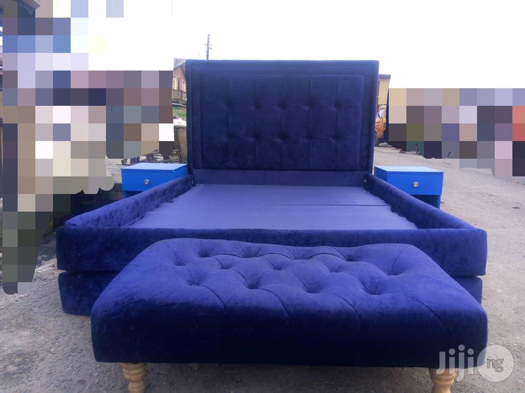 Padded Bedframe 41/2 by 6ft