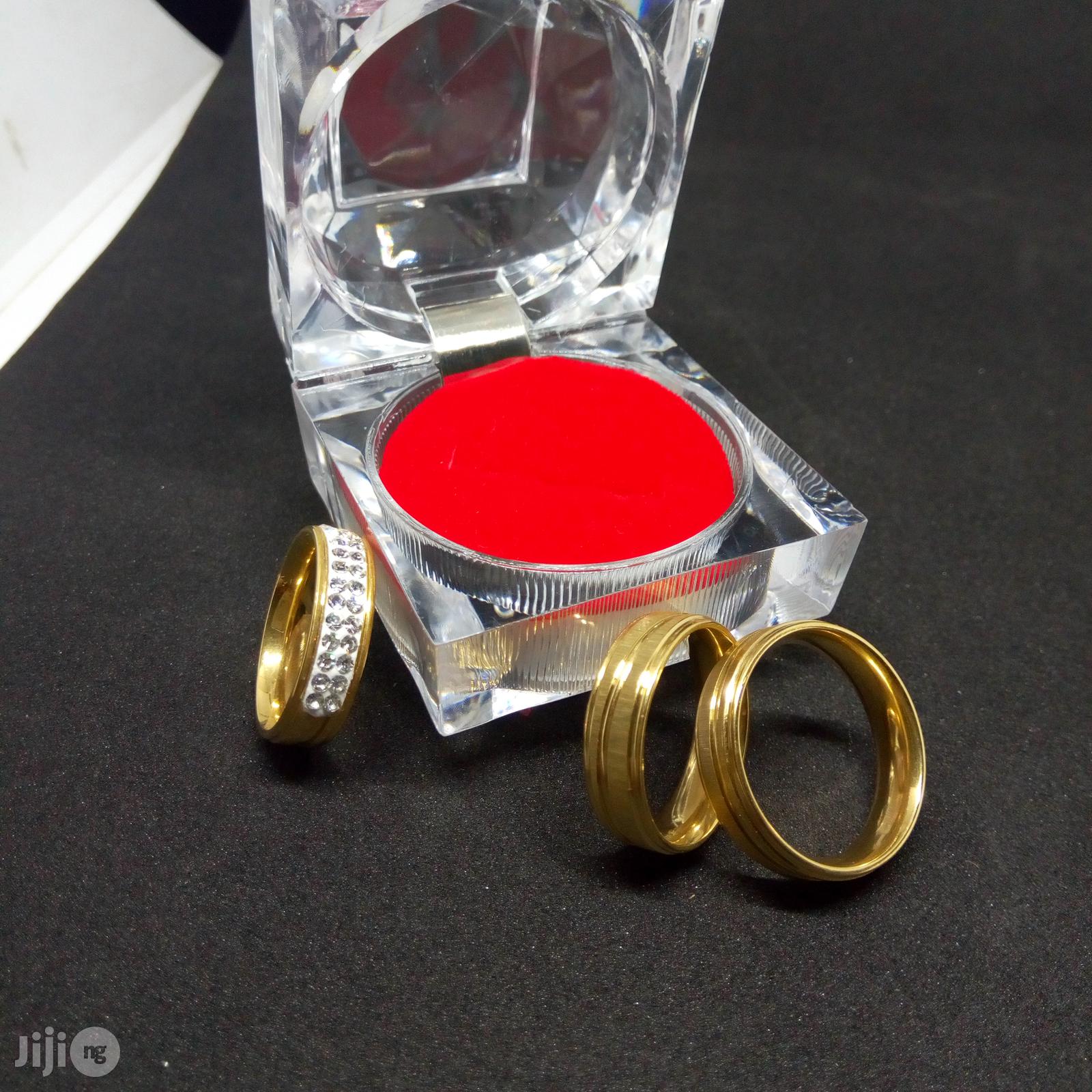 Angelina Scot Couples Set of Wedding Ring ACW - Gold