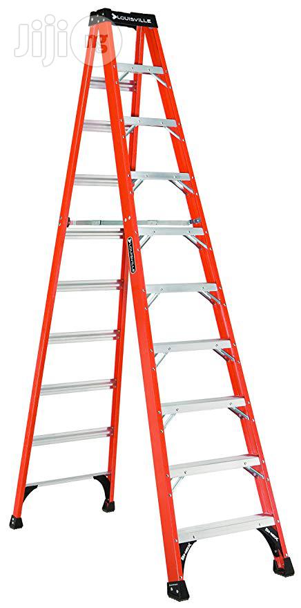 Louisville Ladder 10-Foot Fiberglass Step Ladder, 375-Pound