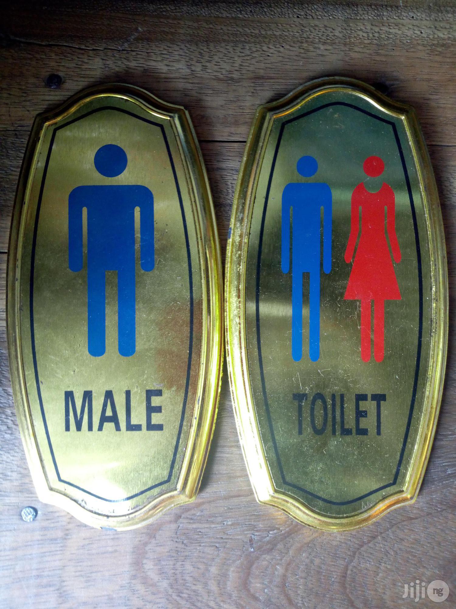 Toilet Sign Door Sign Indicator Gum and Hanging