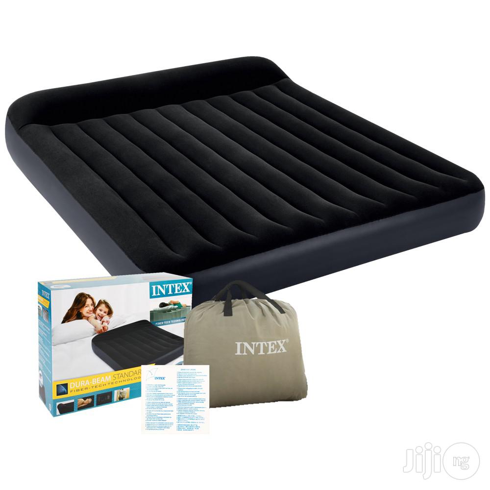 Intex Full Pillow Rest Classic Airbed Fiber-Tech With Pump