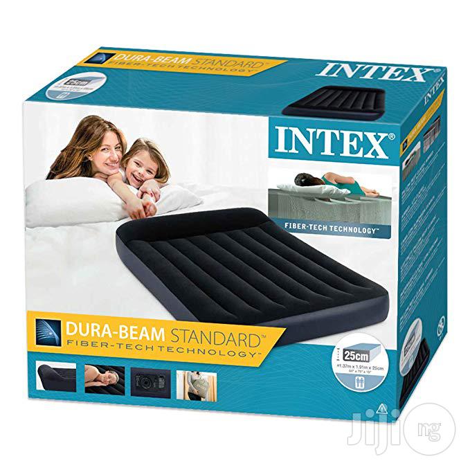 Intex Full Pillow Rest Classic Airbed Fiber-Tech With Pump