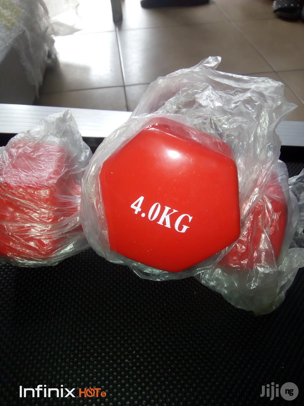 A Pair of 4kg Dumbbell Available at Ejico Sports