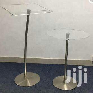Single Pole Glass Pulpit