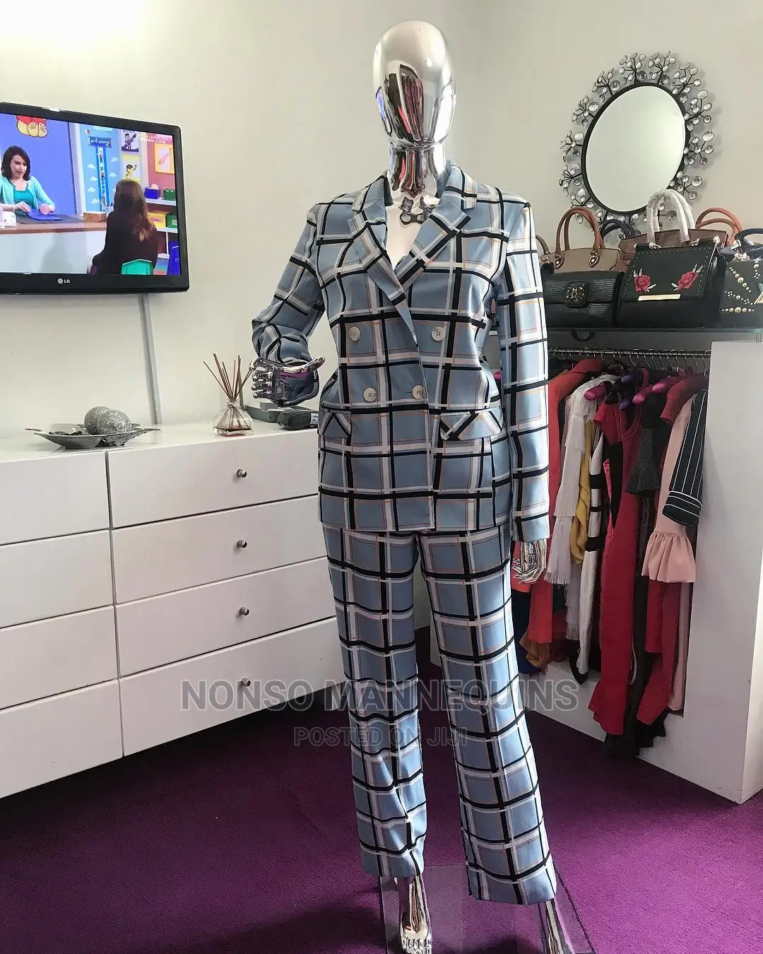 New Imported Female Silver And Gold Chrome Mannequins