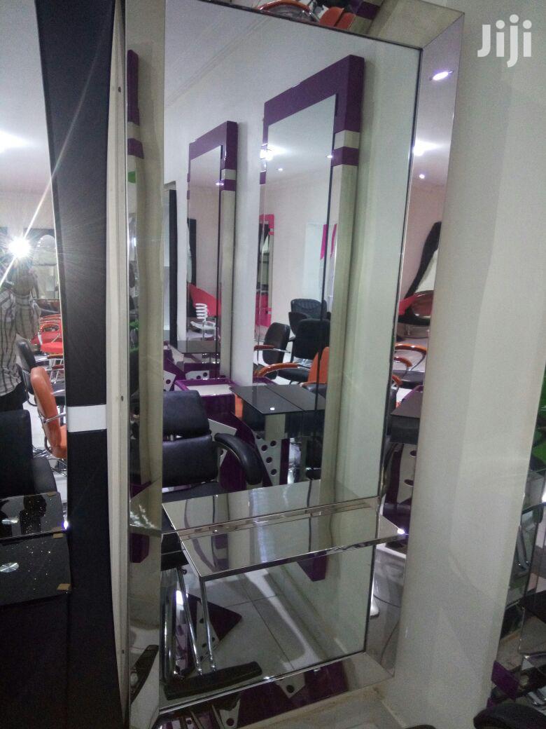 Salon Mirror & Chair