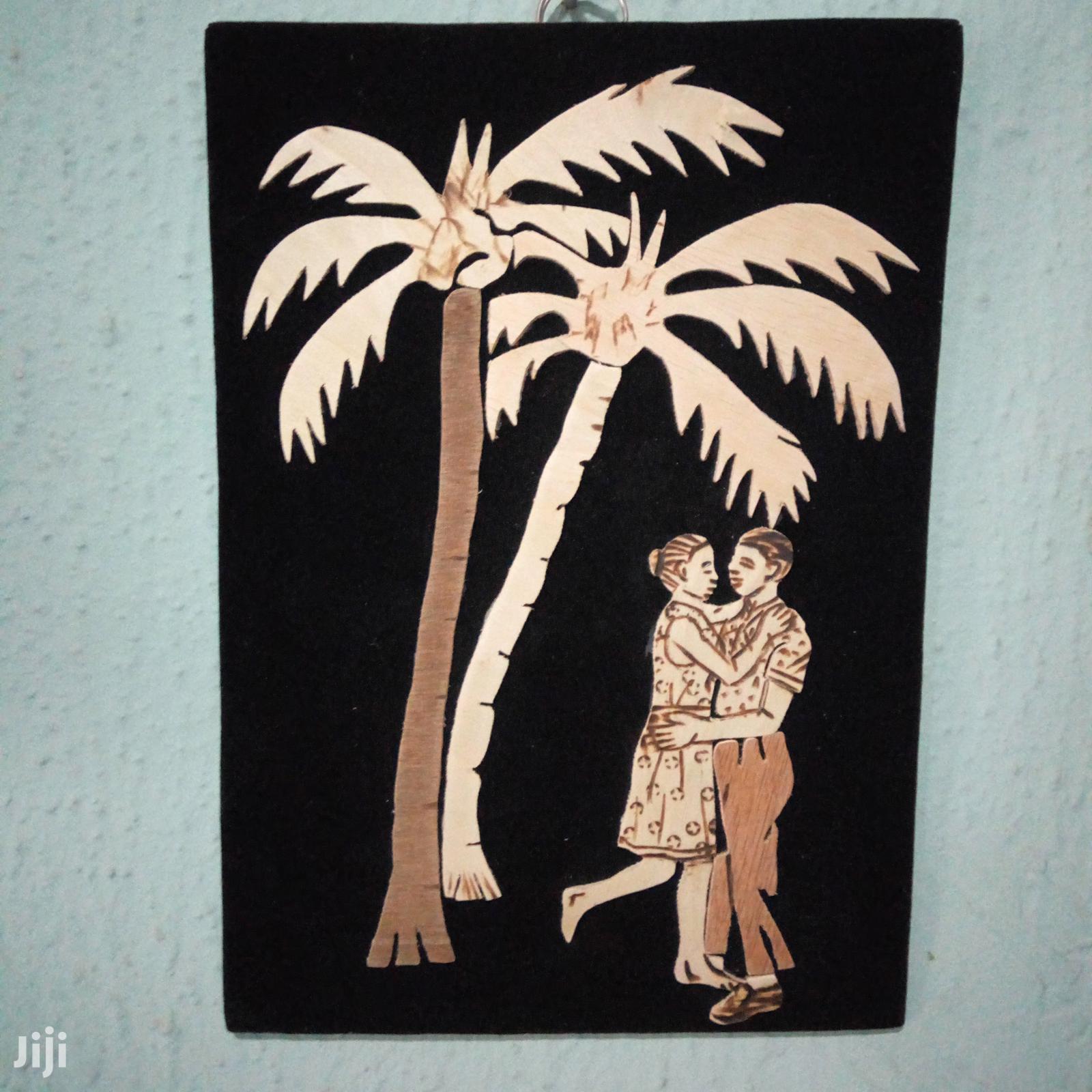 Handmade Art Work Of An African Couple's Day Out 03