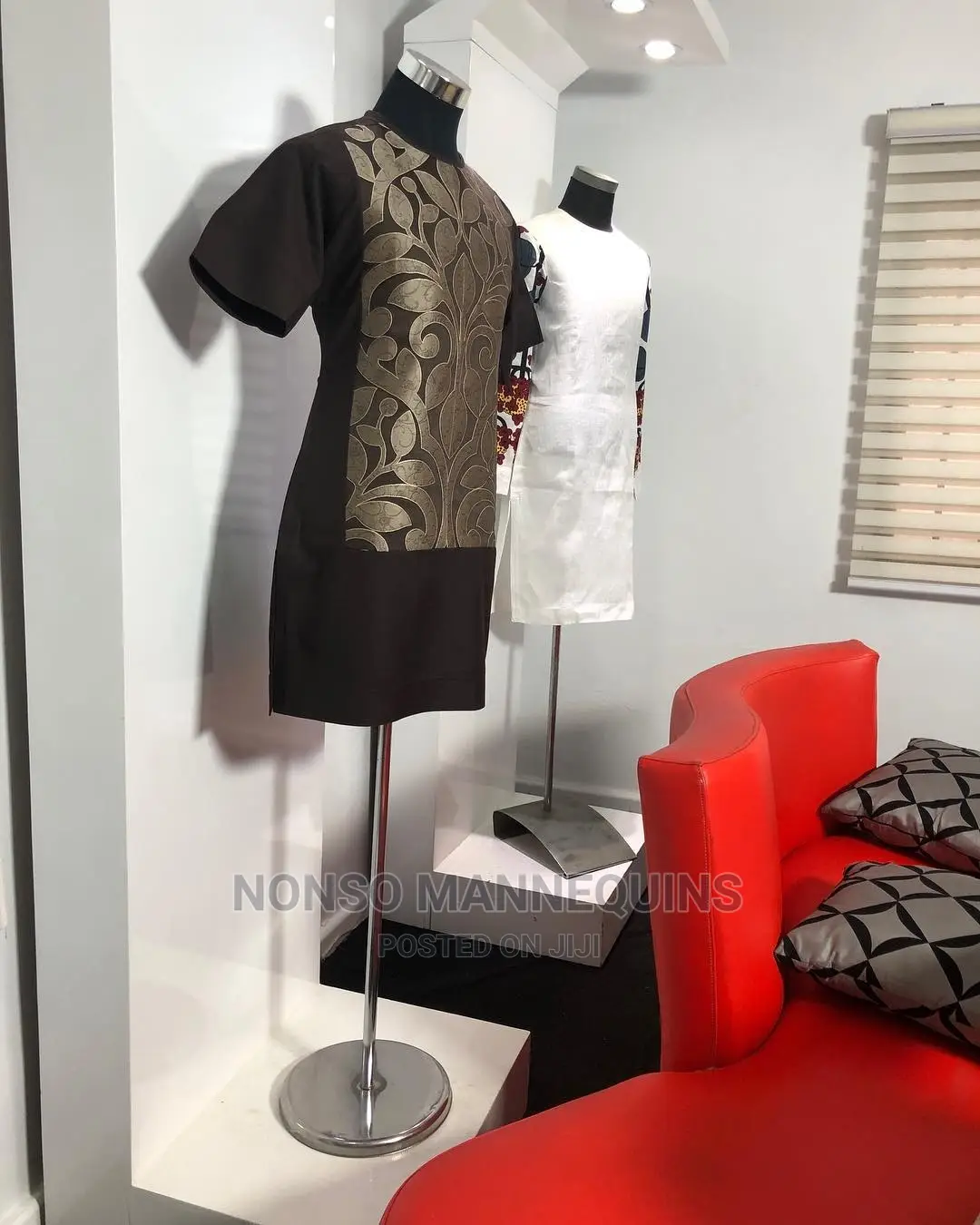 Black Colour Male Half Body Form Display Dressform