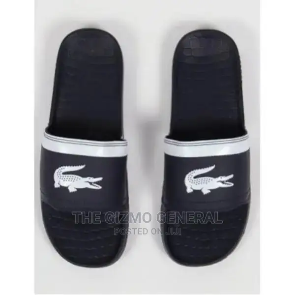 Lacoste Slides - Blue White