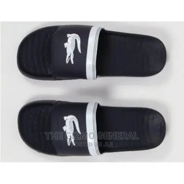 Lacoste Slides - Blue White