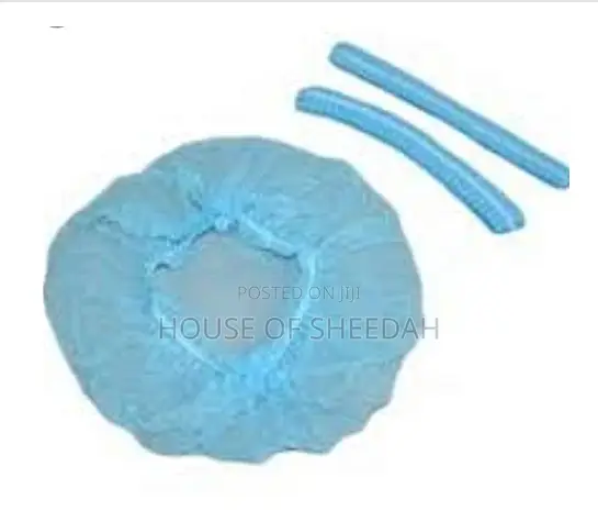 Nurse Cap Hairnets Box Of 100 Pcs Non-woven Round Hat Dust Cap