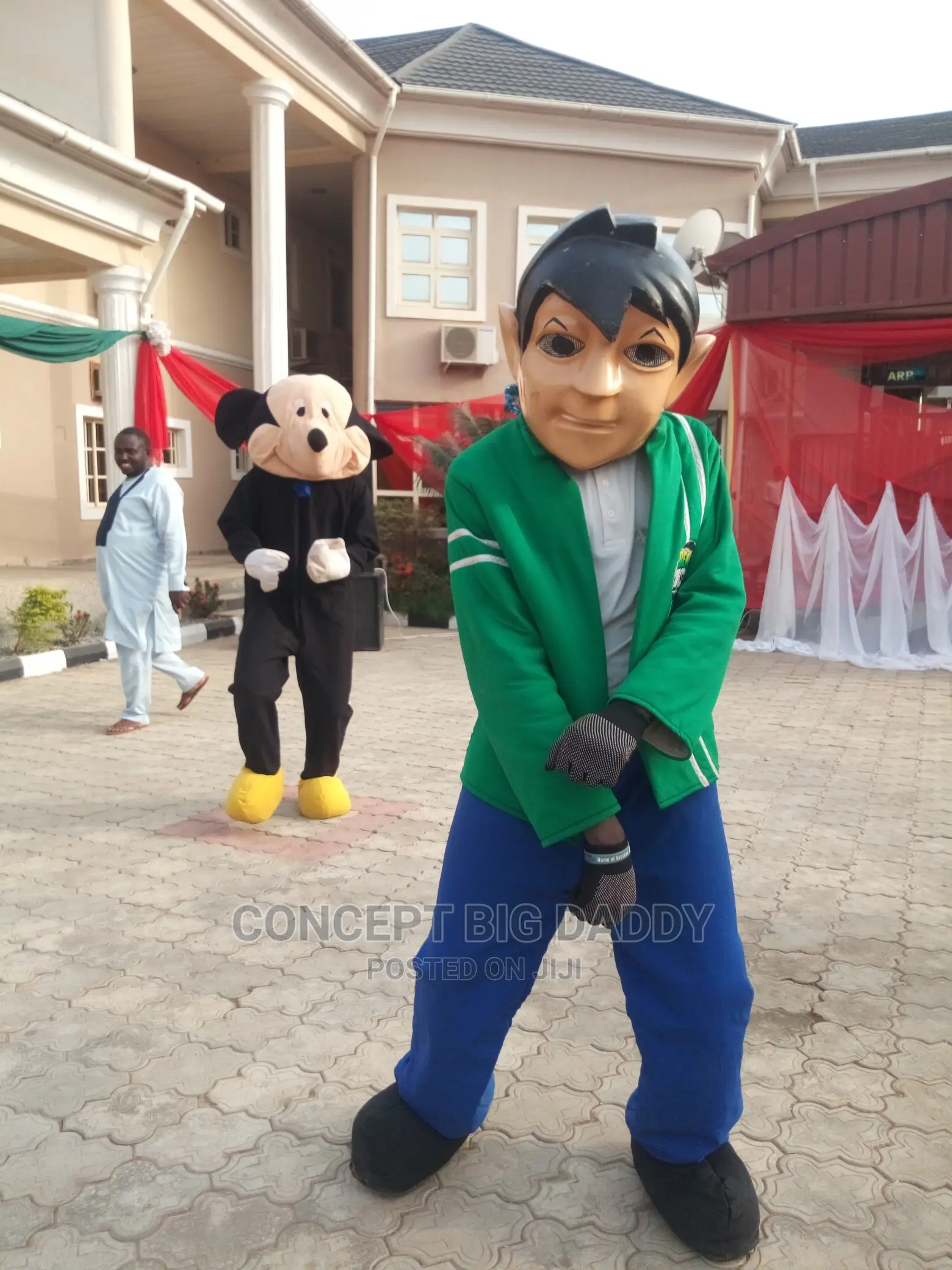 Barney, Mickey Mouse, Ben 10, Big Bird, Bouncing Castles