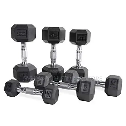 Hexagonal Dumbbell 5kg Black