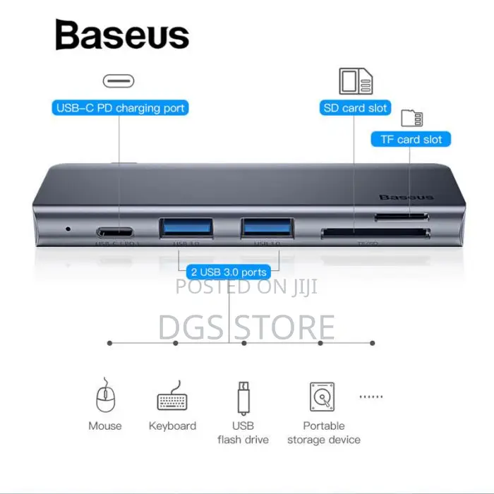 Baseus Harmonica 5in1 Hub Adapter