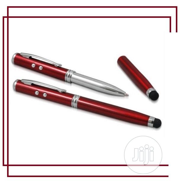 4 In 1 Pens Touch Screen Ball Pen -red