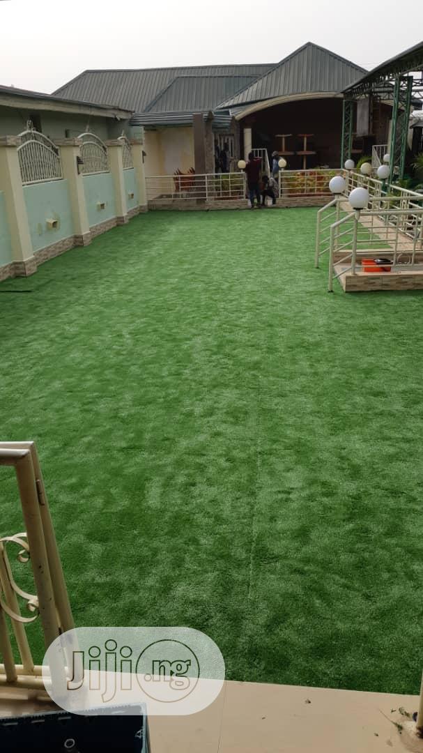 Quality Artificial Grass Installation at Gwarimpa Abuja.