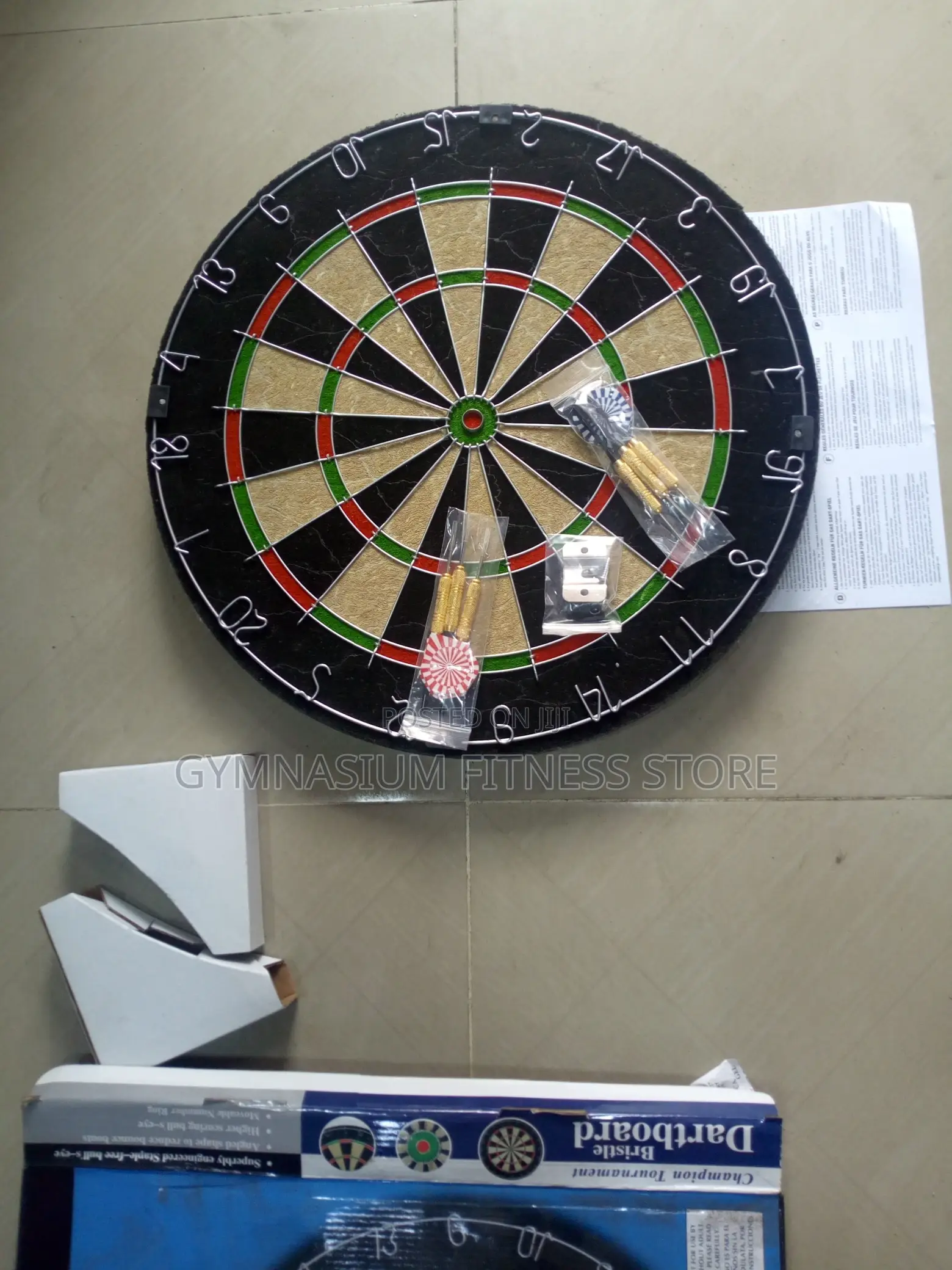 Tournament Dartboard With Dart Arrow