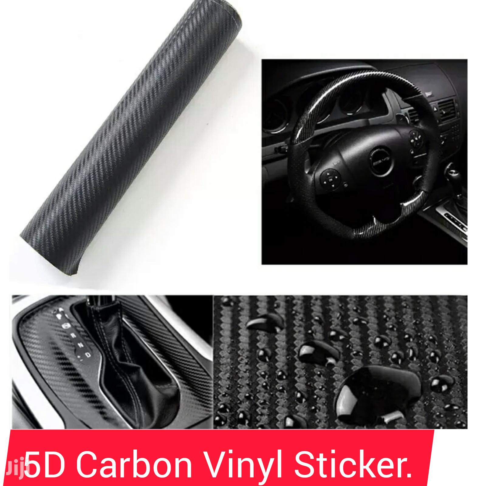 High Quality 5D Carbon Fiber Vinyl Sticker.
