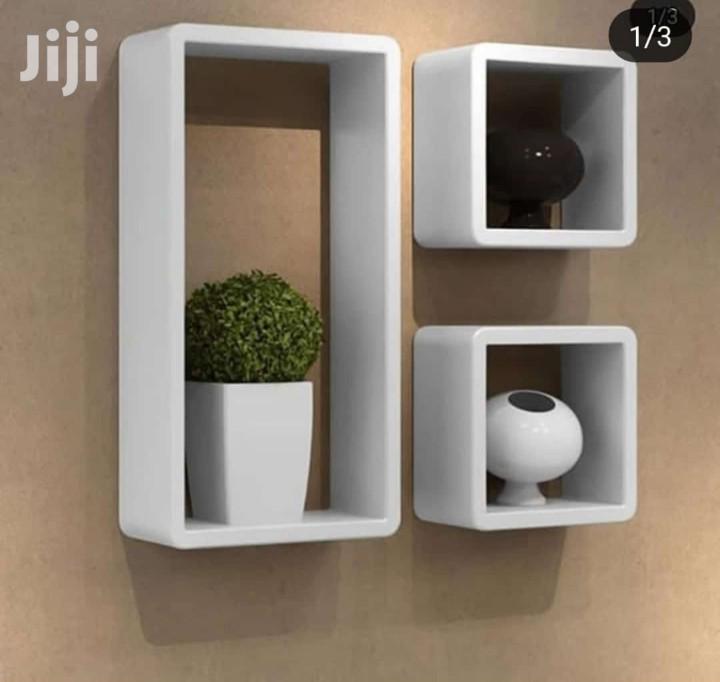 Wall Cube Decorations White