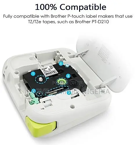 3 Pack Brother P-touch Label Tape Tze231 12mm Compatible