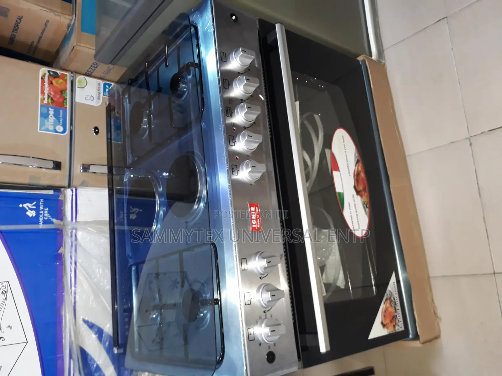 New 6burner Ignis Gas Cooker With 3years Warranty Sign