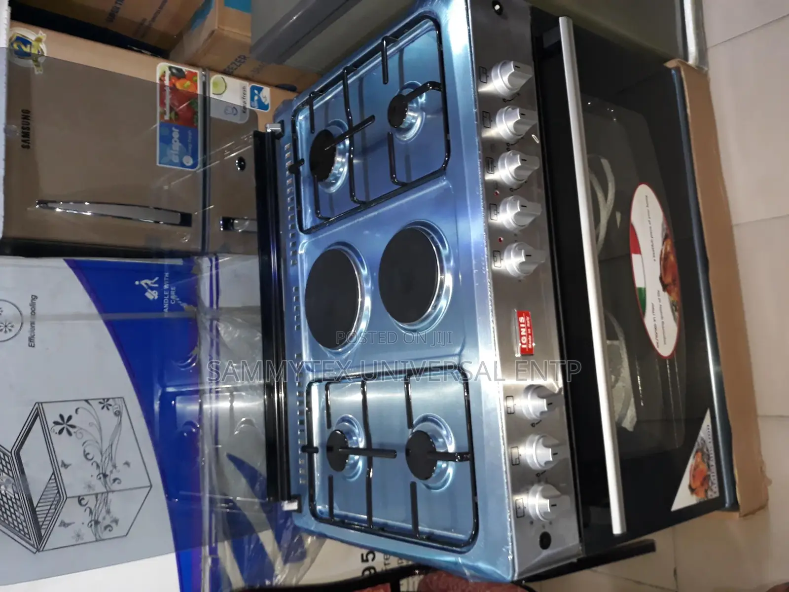 New 6burner Ignis Gas Cooker With 3years Warranty Sign