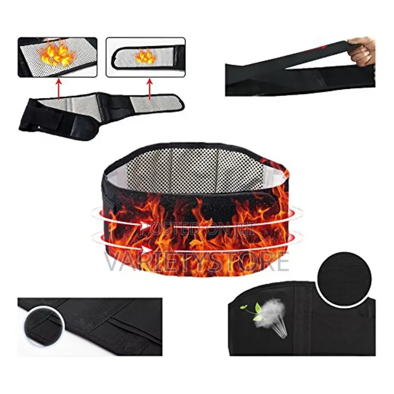 Self Heating Magnetic Tourmaline Lumber Support Waist Belt