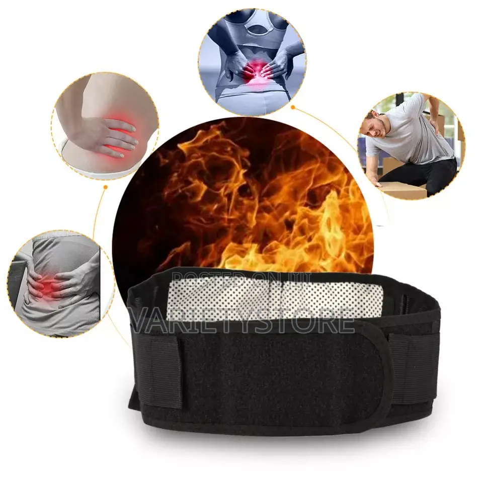 Self Heating Magnetic Tourmaline Lumber Support Waist Belt