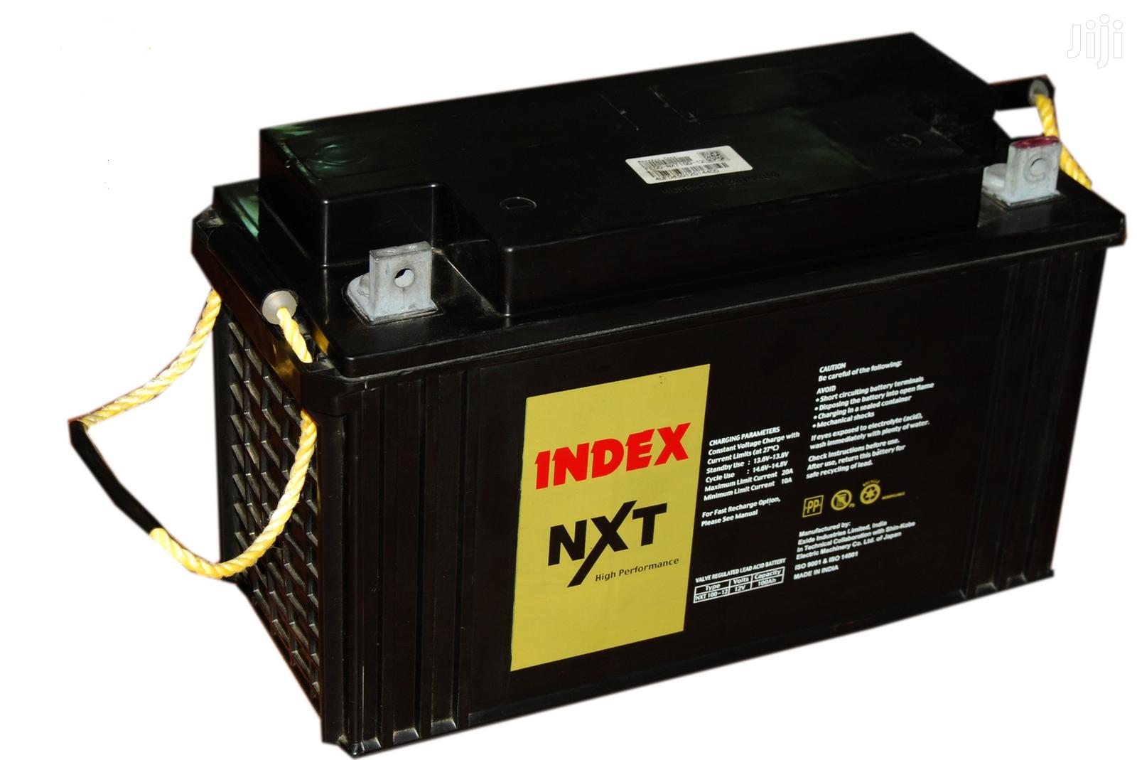 100ah 12V Exide Index-NXT VRLA (AGM) Deep Cycle Battery