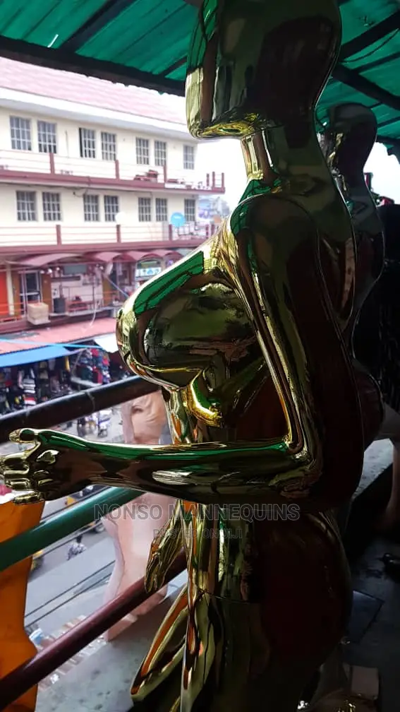 Gold Egg Face Mannequin 1
