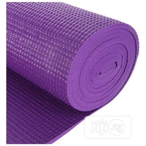 Premium Non-slip Yoga Mat With Carrying Bag - Purple