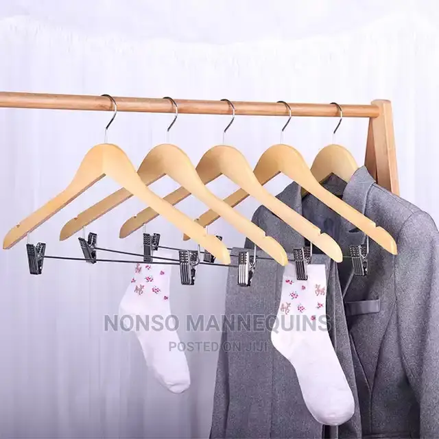 New Type Garment Wooden Clip Hangers