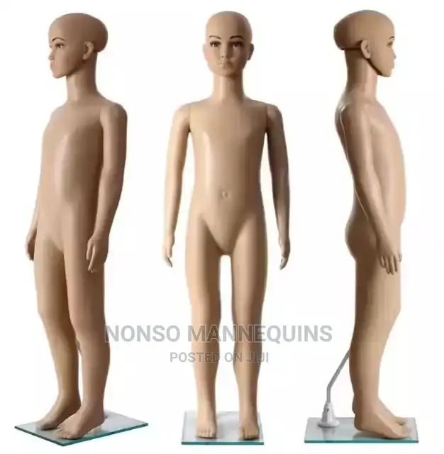 N Design Plastic Male and Female Kids Skin Colour Mannequin