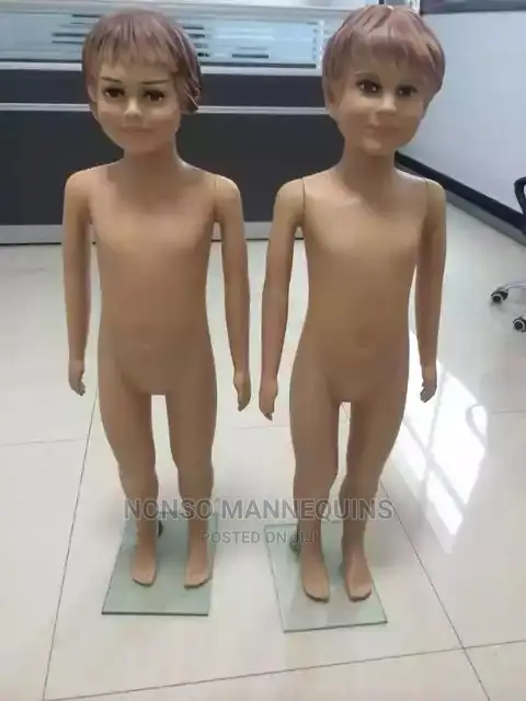 N Design Plastic Male and Female Kids Skin Colour Mannequin
