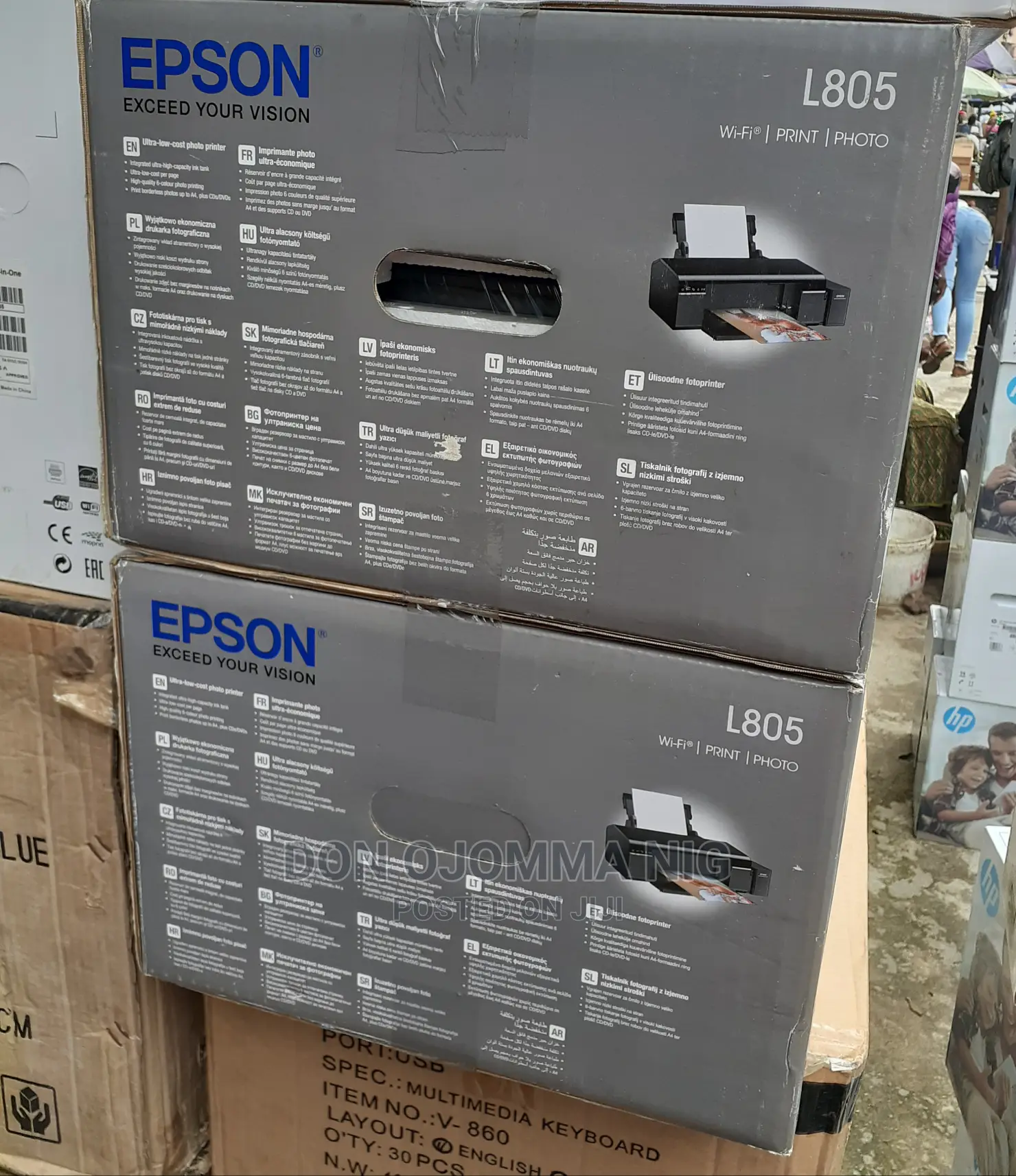 Epson L805 Sublimation Colour Inkjet Printer With Wireless