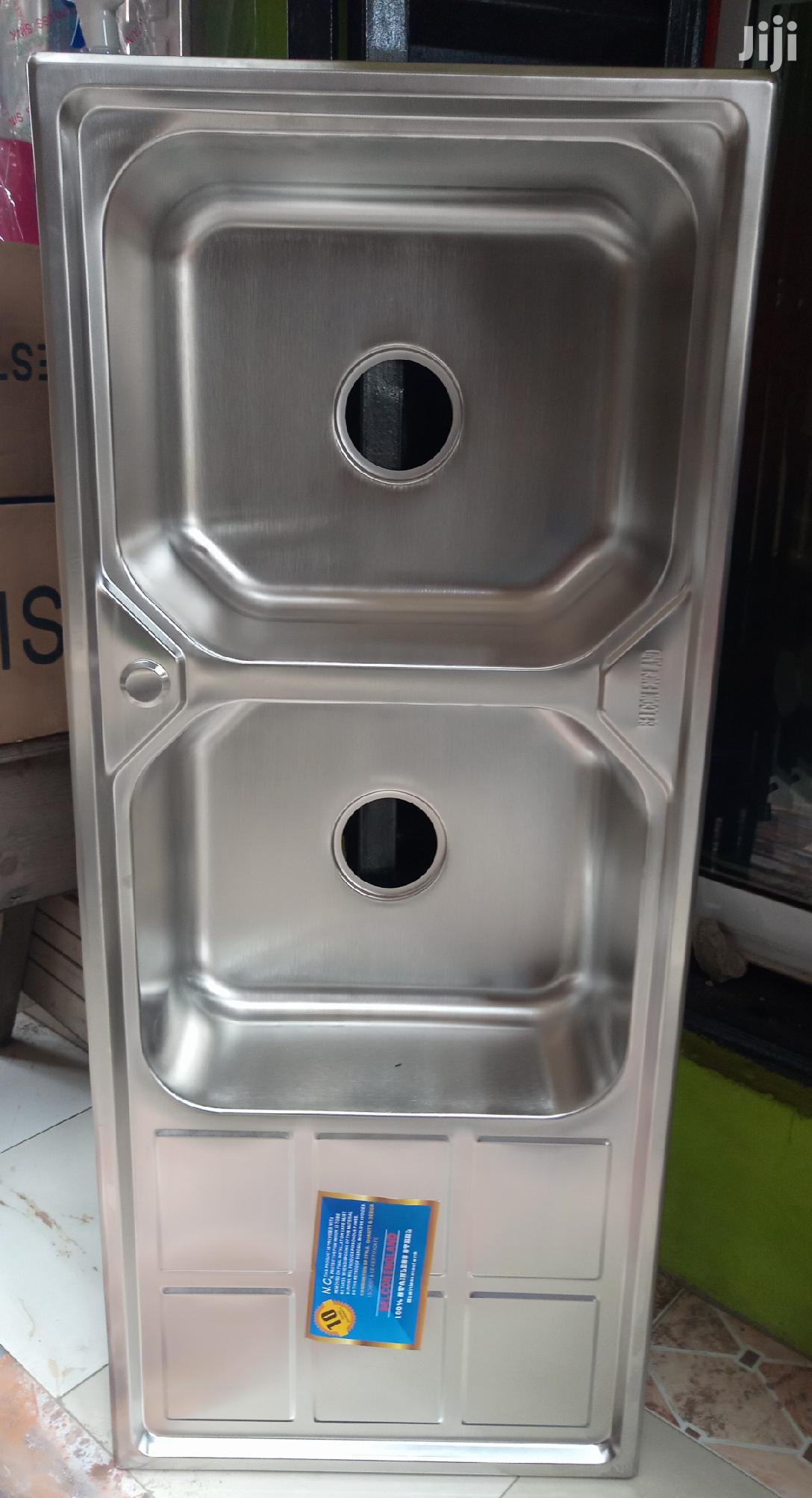 Double Bowl With Single Tray Stainless Steel Sink